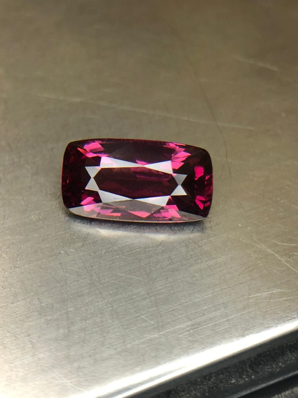 Malaya Garnet  4.4 carats in Modified Cushion Cut from Madgascar — view 1